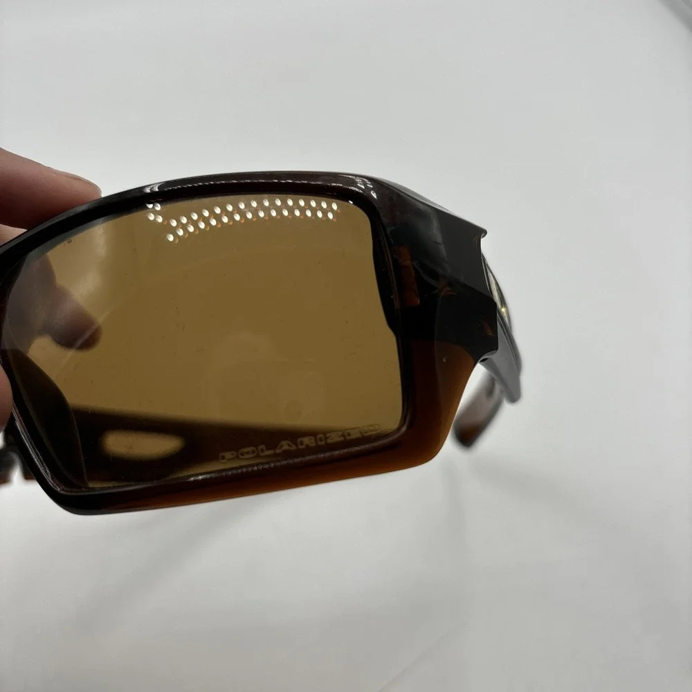 Oakley Eyepatch 2 Rootbeer Brown Polarized Sunglasses Preowned READ